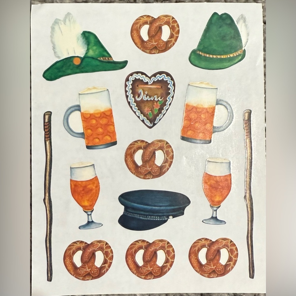 $1 Oktoberfest Sticker Sheet. $1 WITH ANY $10 order or more